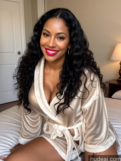related ai porn images free for Perfect Boobs Beautiful Big Ass Long Legs Perfect Body Pubic Hair Dark Skin 30s Sexy Face Black Hair Curly Hair Brazilian Skinny Lipstick Seductive Happy Milf Front View Plank Bedroom Transparent Bathrobe Cleavage
