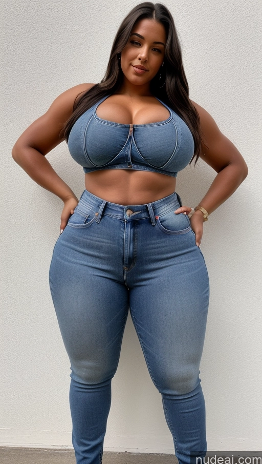 related ai porn images free for Athlete Perfect Boobs Big Ass Big Hips Jeans Front View