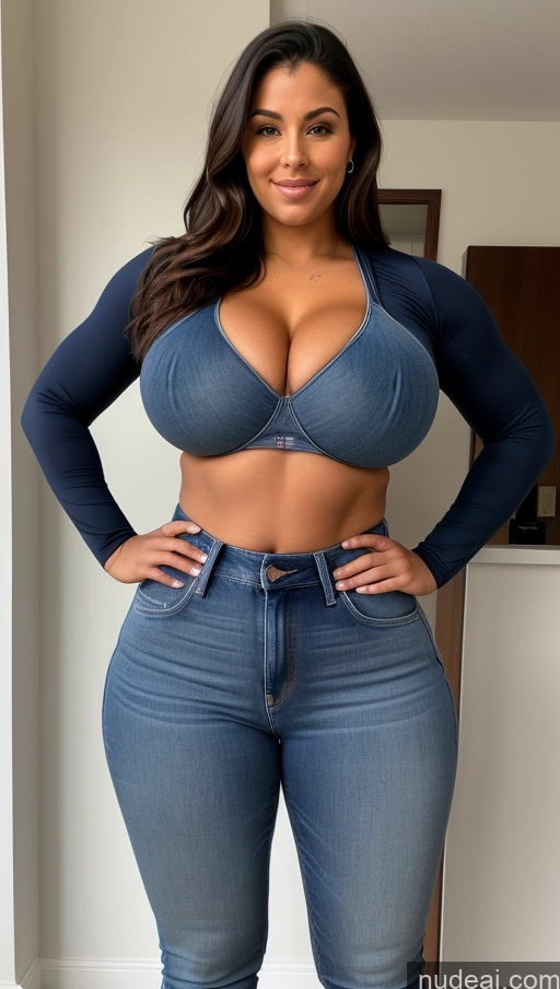 related ai porn images free for Athlete Perfect Boobs Big Ass Big Hips Jeans Front View