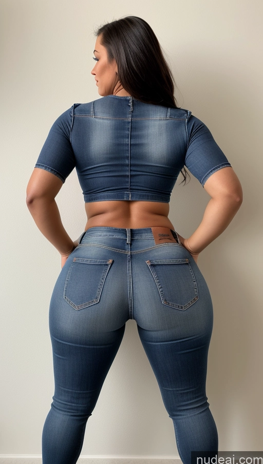 related ai porn images free for Athlete Perfect Boobs Big Ass Big Hips Jeans Front View