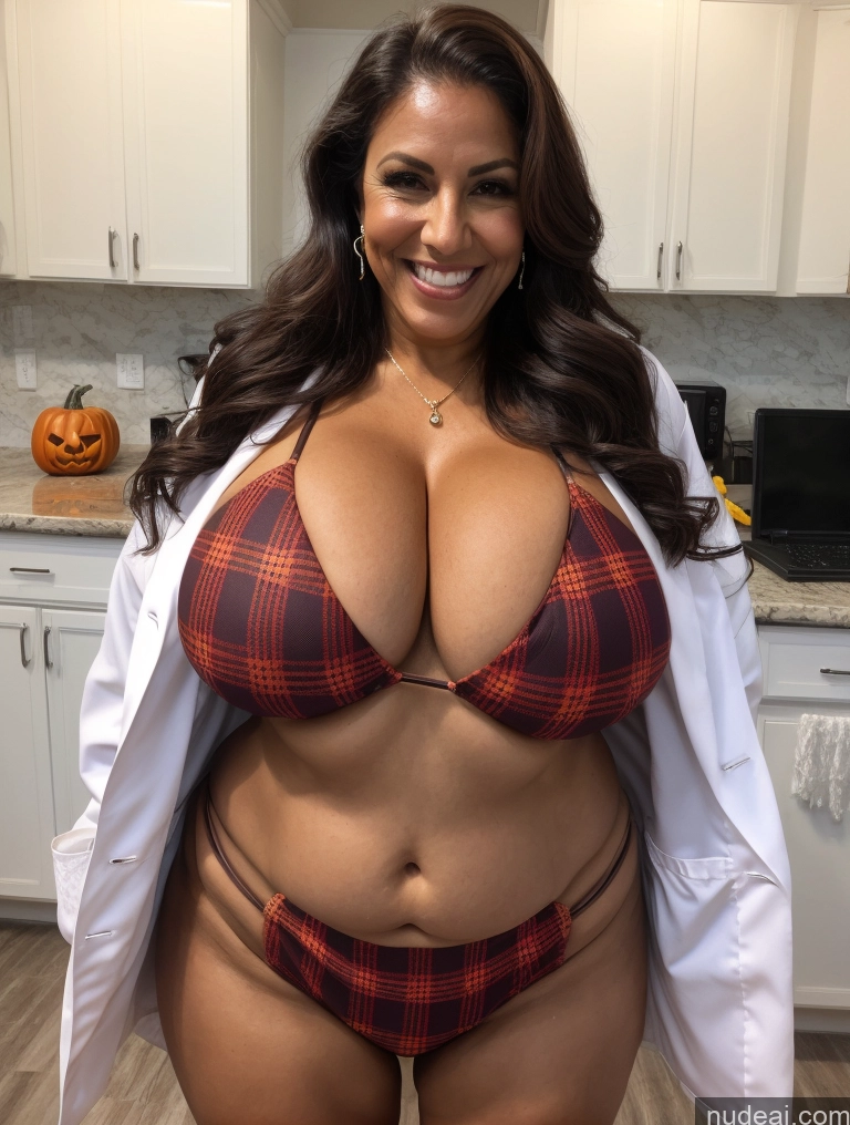 related ai porn images free for One Busty Huge Boobs Thick Tanned Skin 60s Front View Microkini Thong Laughing Brazilian Lumberjack Lab Coat Halloween