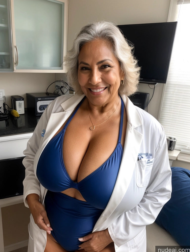 related ai porn images free for One Busty Huge Boobs Thick Tanned Skin Front View Microkini Thong Laughing Brazilian 70s Lab Coat Professor