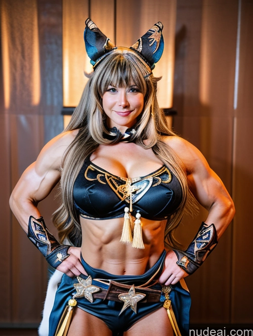 related ai porn images free for Bodybuilder Huge Boobs Beautiful Muscular Abs Thick Big Hips 30s Detailed Kirara: Genshin Impact Cosplayers Barbarian Woman