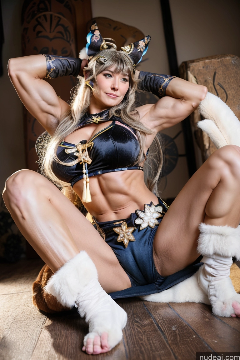 related ai porn images free for Bodybuilder Huge Boobs Beautiful Muscular Abs Thick Big Hips 30s Detailed Kirara: Genshin Impact Cosplayers Barbarian Woman