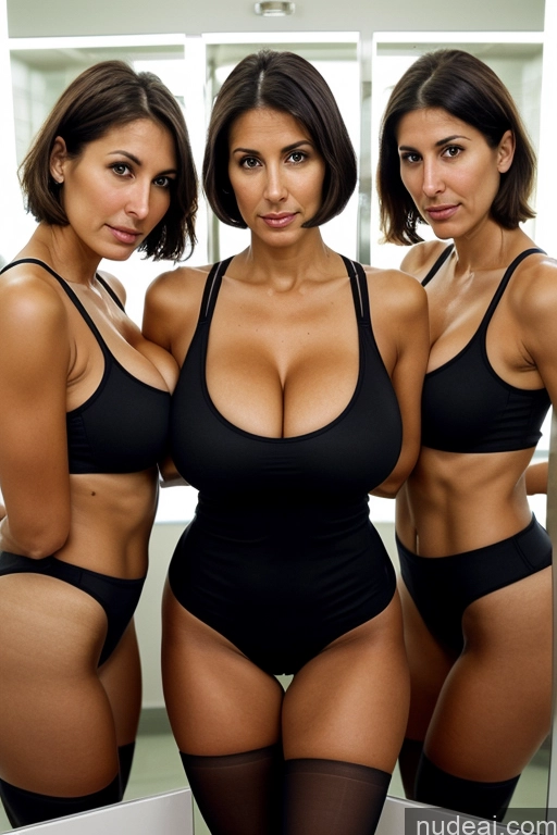 related ai porn images free for Two Tank Top Spandex Pantyhose Tall Tanned Skin Huge Boobs Front View Cleavage Bright Lighting Black Hair Bobcut Milf Jewish Sad Serious Laughing Changing Room 20s