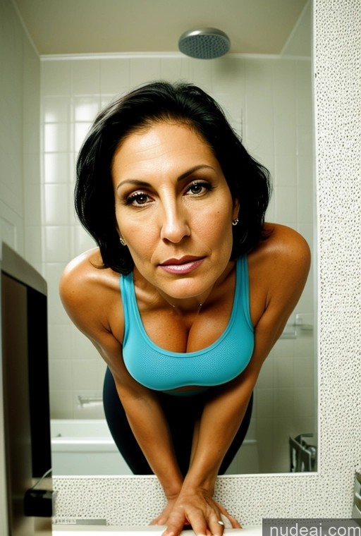 related ai porn images free for Two Tank Top Spandex Pantyhose Tall Tanned Skin Huge Boobs Cleavage Bright Lighting Black Hair Bobcut Jewish Milf 30s Tattoos Sexy Face Sad Bathroom Close-up View