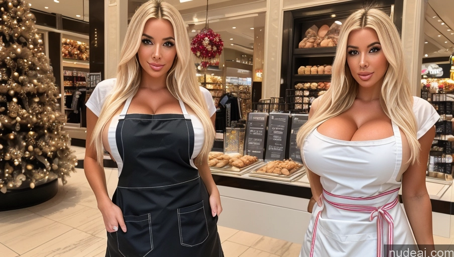 related ai porn images free for Huge Boobs Two Bimbo Apron Mall