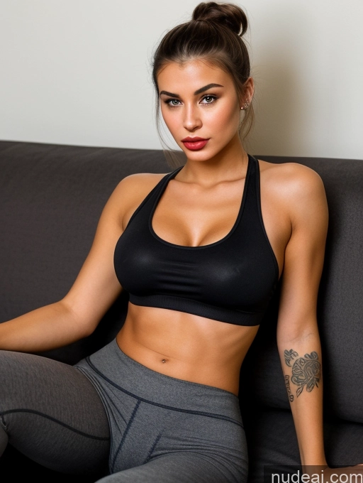 related ai porn images free for Sorority Perfect Boobs Small Tits Beautiful Lipstick Tattoos Perfect Body 18 Pouting Lips Brunette Hair Bun Couch Tank Top Yoga Pants Dark Lighting