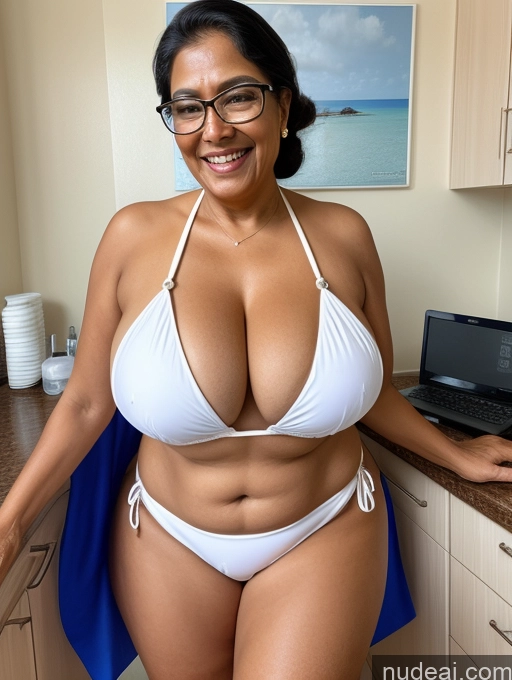 related ai porn images free for One Busty Huge Boobs Thick Tanned Skin Laughing Front View Microkini Thong Indian 70s Glasses Lab Coat Maid Professor