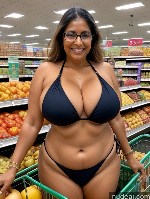 related ai porn images free for One Busty Huge Boobs Thick Tanned Skin Laughing Front View Microkini Thong Indian Glasses 80s Grocery