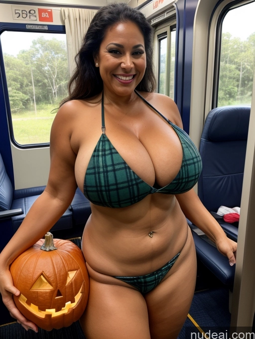 related ai porn images free for One Busty Huge Boobs Thick Tanned Skin Laughing Front View Microkini Thong 60s Lumberjack Halloween Train Polynesian
