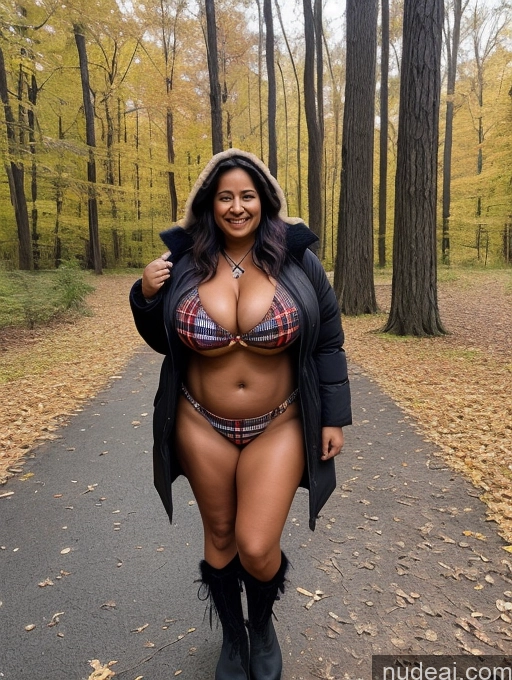 related ai porn images free for One Busty Huge Boobs Thick Tanned Skin 60s Laughing Native American Front View Microkini Thong Lumberjack Parka Witch