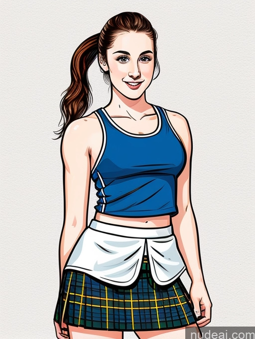 related ai porn images free for 18 Athlete Fairer Skin Kilt Ponytail Illustration