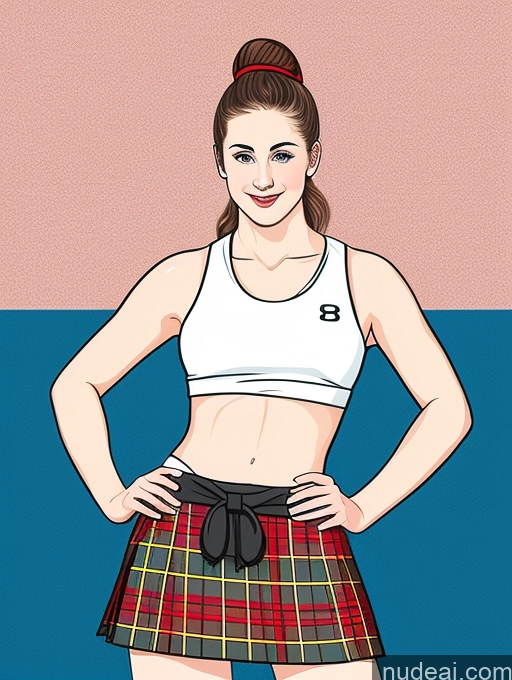 related ai porn images free for 18 Athlete Fairer Skin Kilt Ponytail Illustration
