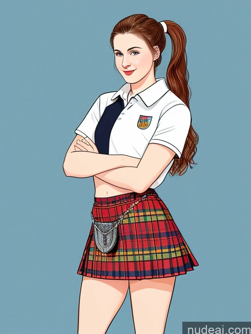 related ai porn images free for 18 Athlete Fairer Skin Kilt Ponytail Illustration