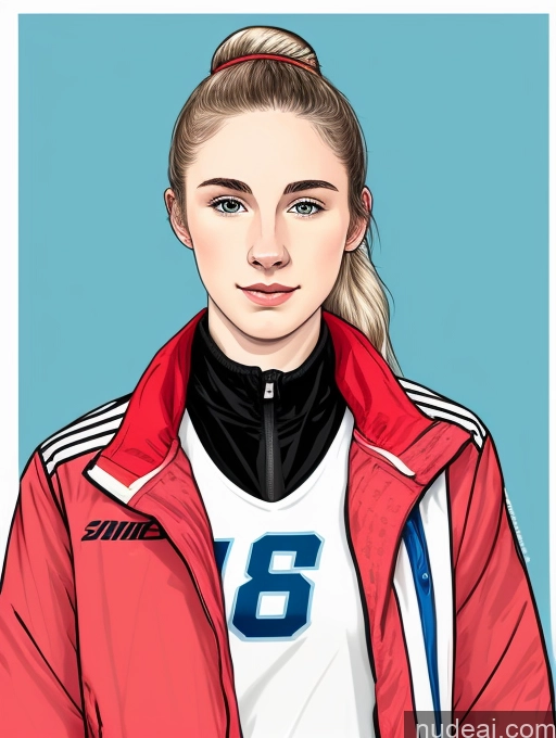 related ai porn images free for 18 Athlete Fairer Skin Short Pubic Hair Jacket Ponytail Illustration