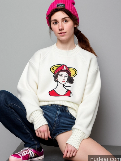related ai porn images free for 18 Athlete Short Pubic Hair Fairer Skin Spreading Legs Sweater Jacket Hat Ponytail Illustration