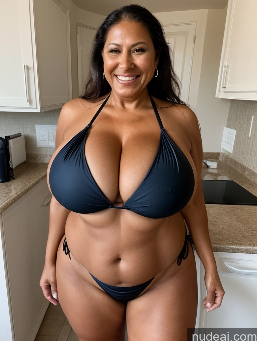 related ai porn images free for One Busty Huge Boobs Thick Tanned Skin Laughing Front View Microkini Thong 60s Native American Maid