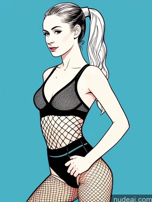 related ai porn images free for 18 Athlete Short Fairer Skin Ponytail Fishnet Illustration