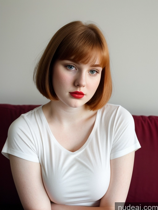 related ai porn images free for Busty Perfect Boobs Beautiful Lipstick Thick Fairer Skin 18 Bobcut Russian Close-up View Shirt Ginger Couch Sad