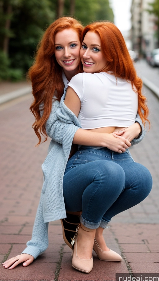 related ai porn images free for Sorority Busty Perfect Boobs Beautiful Muscular Skinny Big Hips Long Legs Perfect Body Long Hair 20s Happy 3d Casual Jacket Jeans Detailed Deep Blue Eyes Blouse Squatting Irish Ginger Carry On Back Hug From Behind