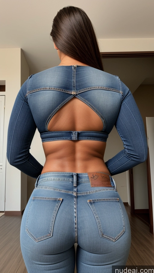 related ai porn images free for Athlete Perfect Boobs Big Ass Big Hips Jeans Front View