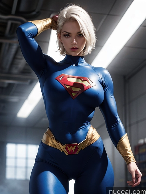 related ai porn images free for Dark Lighting Alternative Superheroine Busty Muscular Serious White Hair Bobcut White Jumping Superhero Spandex Cleavage Huge Tits, Hard Nipples Thick Big Hips