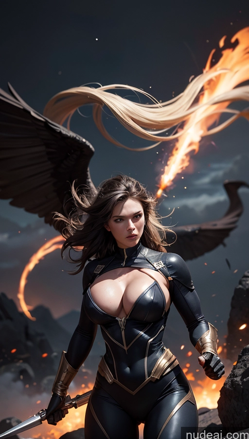 related ai porn images free for Dark Lighting Alternative Superheroine Busty Muscular Serious White Hair Bobcut White Jumping Superhero Spandex Cleavage Huge Tits, Hard Nipples Thick Big Hips Fr4z3tt4 Stargazing Battlefield