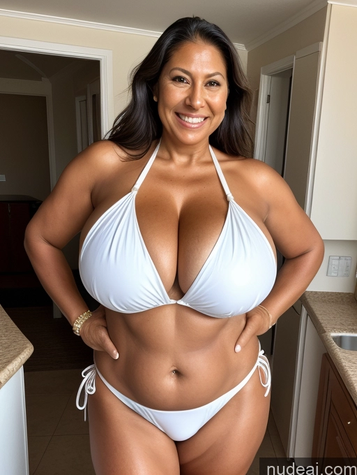related ai porn images free for One Busty Huge Boobs Thick Tanned Skin 60s Front View Microkini Thong Native American Maid Laughing