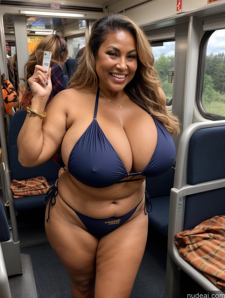 related ai porn images free for One Busty Huge Boobs Thick Tanned Skin Laughing Front View Microkini Thong Lumberjack 70s Polynesian Halloween Train