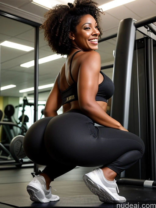 related ai porn images free for African Woman Huge Boobs Big Ass 20s Black Hair Squatting Detailed Dark Lighting Curly Hair Cleavage Gym Yoga Pants Transparent Laughing