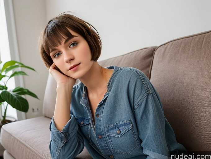 related ai porn images free for 18 Czech Short Skinny Couch Casual Short Hair