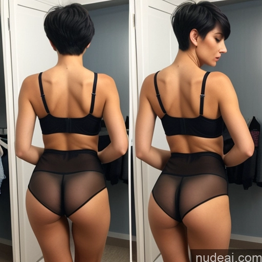 related ai porn images free for Czech Casual Chemise Panties Small Ass Short Shorts Black Hair Transparent 30s Pixie Skinny Back View Changing Room Long Legs