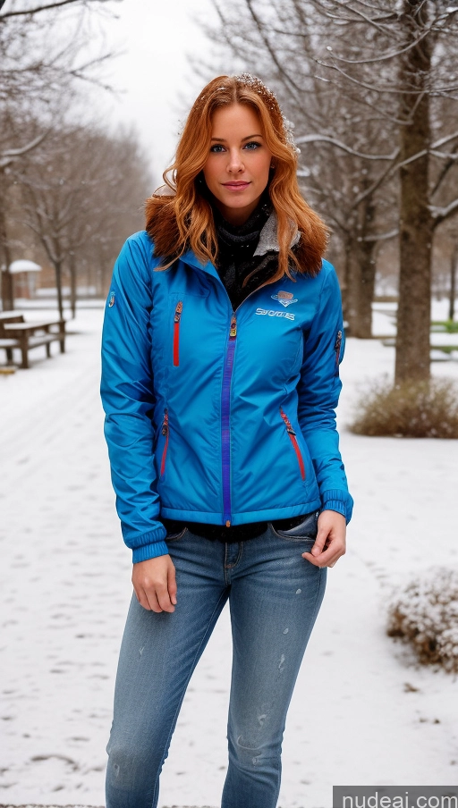 related ai porn images free for Beautiful Muscular Skinny Big Hips Long Legs Perfect Body Czech Detailed Deep Blue Eyes Sexy Face Perfect Boobs Sorority 40s Jacket Messy Ginger Snow Sweater Jeans Casual