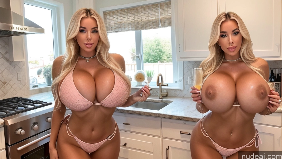 related ai porn images free for Bimbo Two Huge Boobs Kitchen Bikini