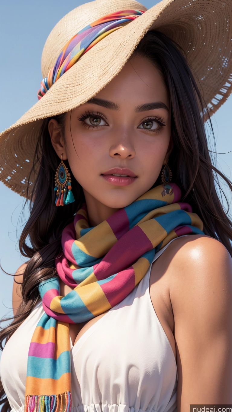 related ai porn images free for Close-up View Hat Egyptian Tanned Skin Sundress Scarf