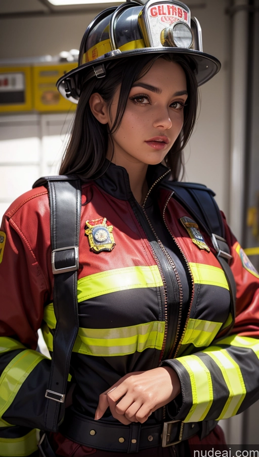 related ai porn images free for Close-up View Egyptian Tanned Skin Chubby Firefighter