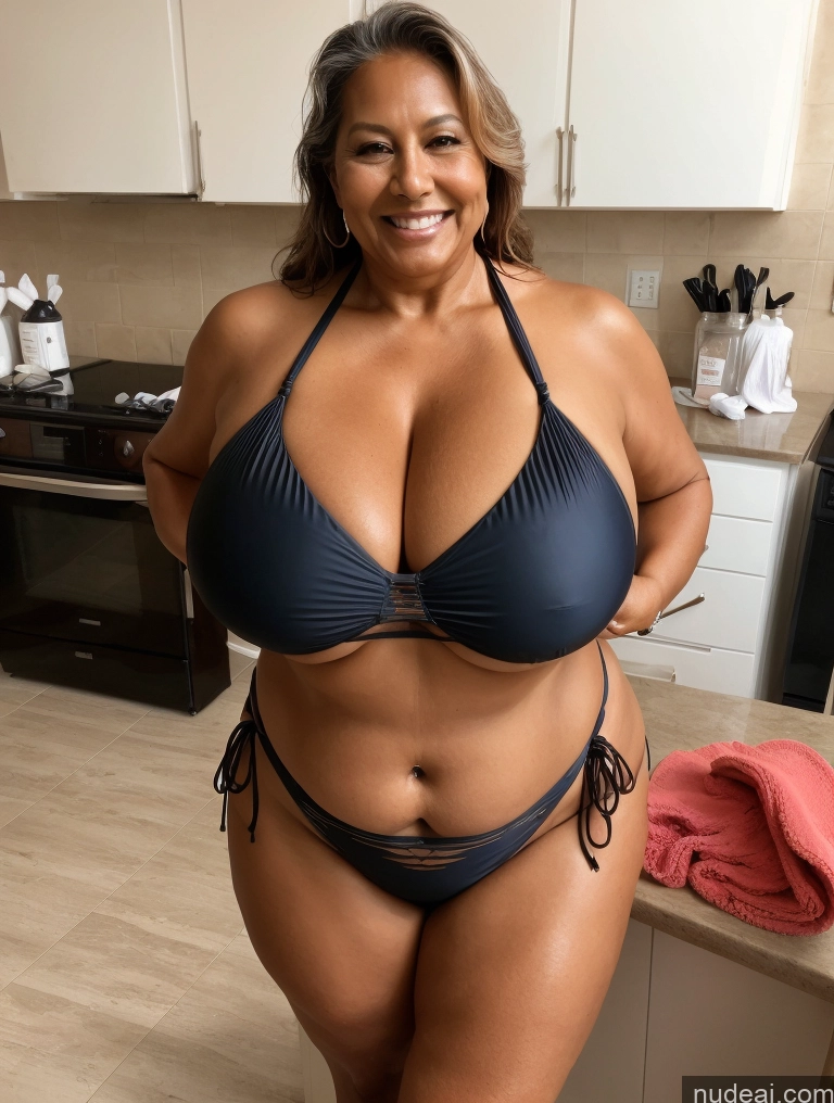 related ai porn images free for One Busty Huge Boobs Thick Tanned Skin 60s Laughing Native American Front View Microkini Thong Maid