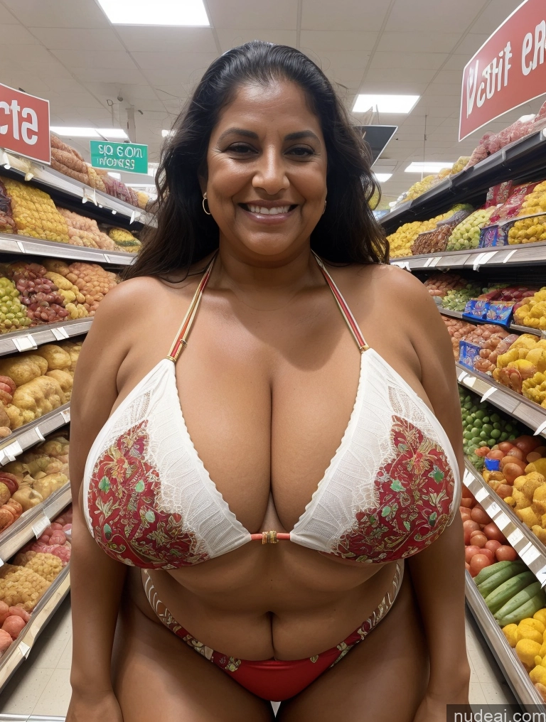 related ai porn images free for One Busty Huge Boobs Thick Tanned Skin Laughing Front View Microkini Thong Indian 80s Grocery