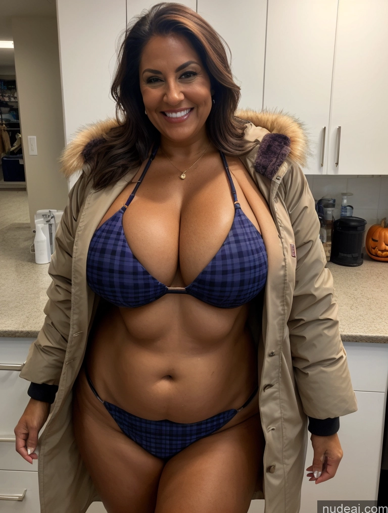 related ai porn images free for One Busty Huge Boobs Thick Tanned Skin Laughing Front View Microkini Thong 60s Native American Lumberjack Lab Coat Halloween Parka