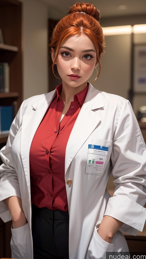 related ai porn images free for Close-up View Egyptian Tanned Skin Chubby Doctor Ginger Hair Bun
