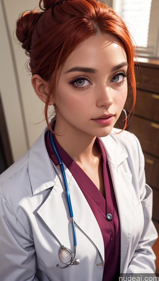 related ai porn images free for Close-up View Egyptian Tanned Skin Chubby Doctor Ginger Hair Bun