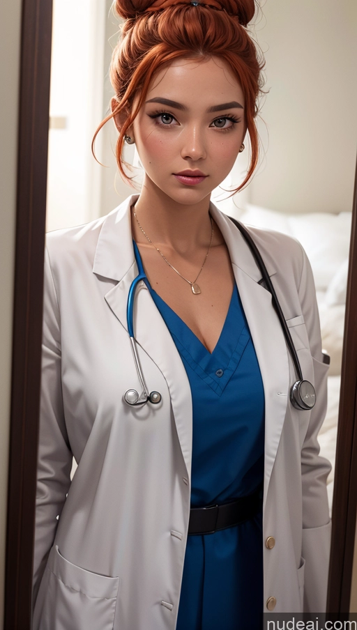 related ai porn images free for Close-up View Egyptian Tanned Skin Chubby Doctor Ginger Hair Bun