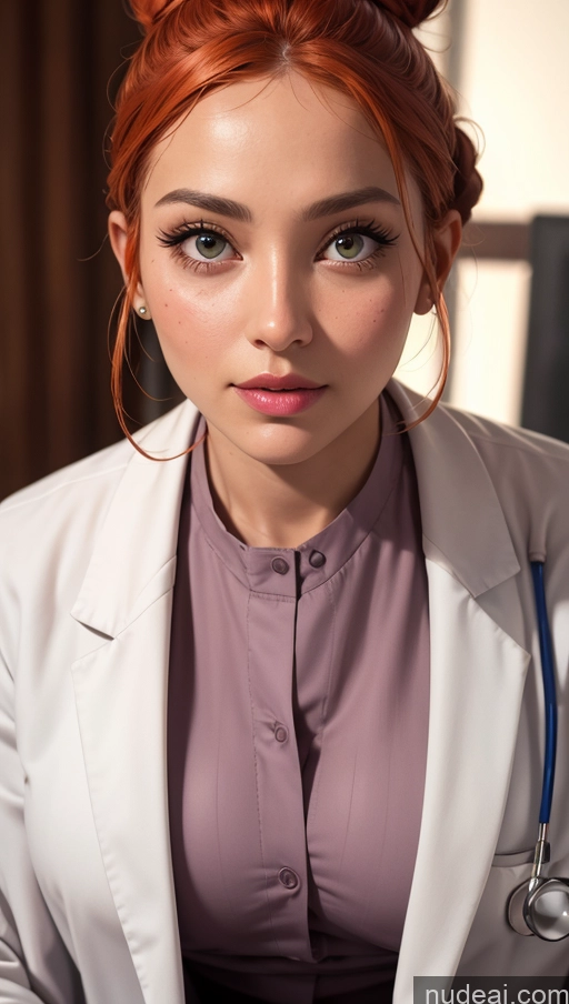 related ai porn images free for Close-up View Egyptian Tanned Skin Chubby Doctor Ginger Hair Bun