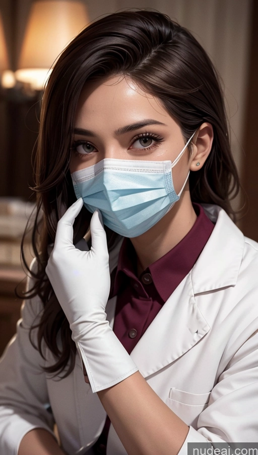 related ai porn images free for Close-up View Egyptian Tanned Skin Doctor Ginger Face Mask Gloves