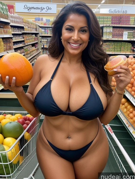 related ai porn images free for One Busty Huge Boobs Thick Tanned Skin Laughing Front View Microkini Thong 80s Indian Grocery