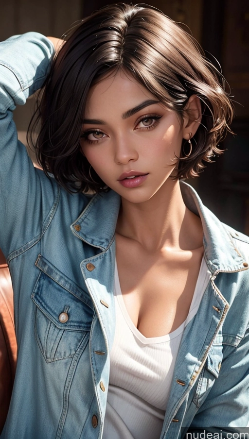 related ai porn images free for Close-up View Egyptian Tanned Skin Jacket Short Hair