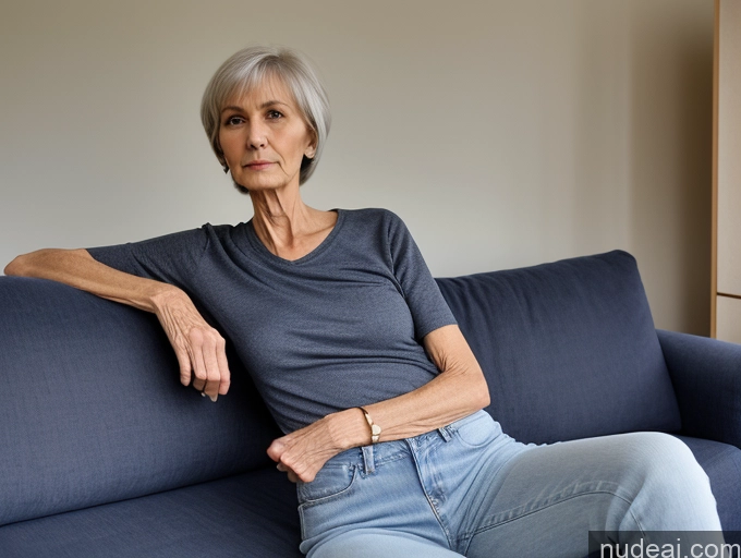 related ai porn images free for 70s Czech Tall Skinny Small Ass Pixie Shirt Jeans Couch Serious