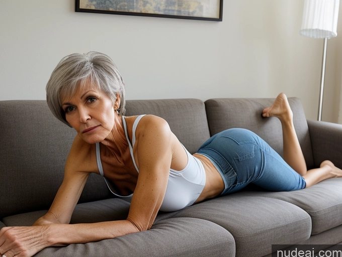 related ai porn images free for 70s Tall Skinny Small Ass Pixie Shirt Jeans Couch Serious Plank Russian