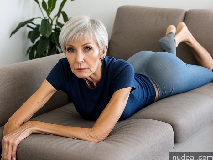 related ai porn images free for 70s Tall Skinny Small Ass Pixie Shirt Jeans Couch Serious Plank Russian